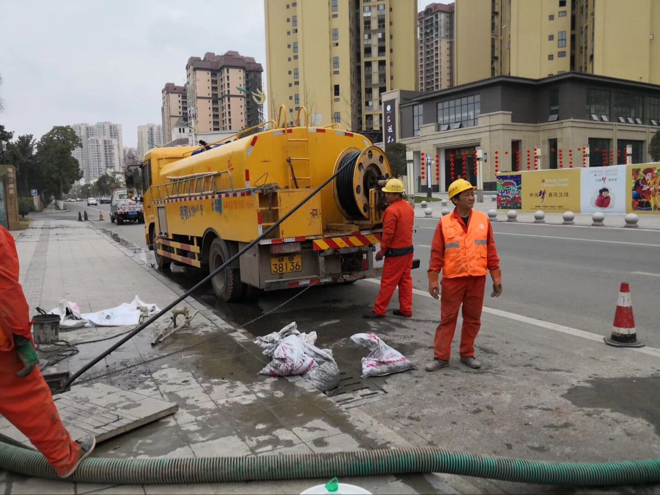 河曲排污管道清淤-管道清洗